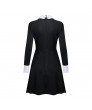 The Addams Family Values Wednesday Addams cosplay costume