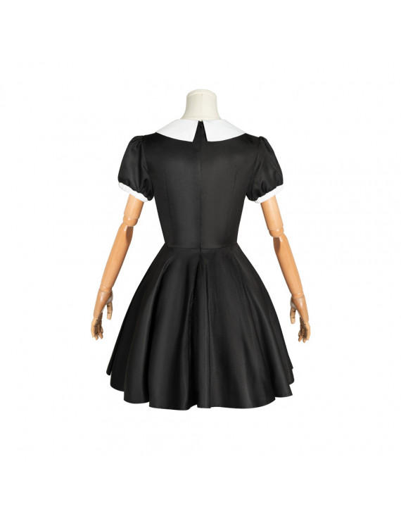 The Addams Family Wednesday Addams Black Dress Role cosplay costume ...