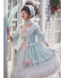 Tailor-Made Light Green lace Bowknot Classic Lolita Short Sleeve Dress