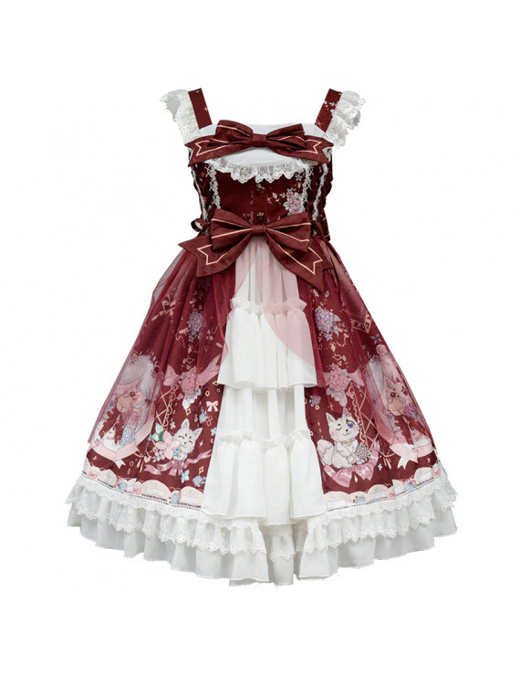 Retro sweet cute elegant Lolita daily dress Lolita jsk dress