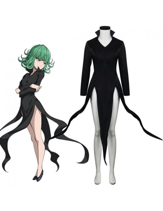 One Punch Man Tatsumaki long sleeves dress Cosplay Costume