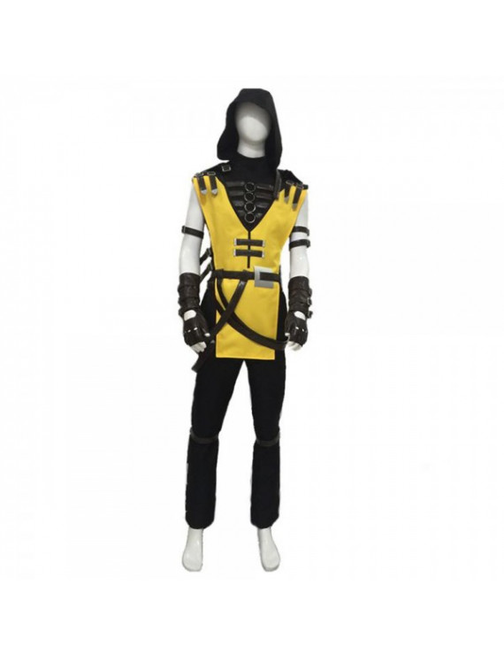Mortal Kombat 11 Hanzo Hasashi Scorpion Cosplay Costume