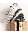 Indian Chief Feather Hat Kids Party Feather Hat Hairpin Headwear Decoration