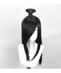 Avatar The Last Airbender June Black Styled Role Cosplay Wig 60 cm