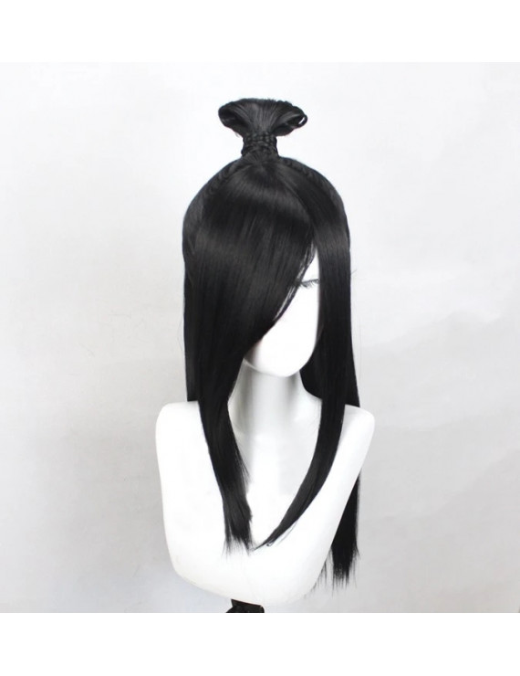 Avatar The Last Airbender June Black Styled Role Cosplay Wig 60 cm