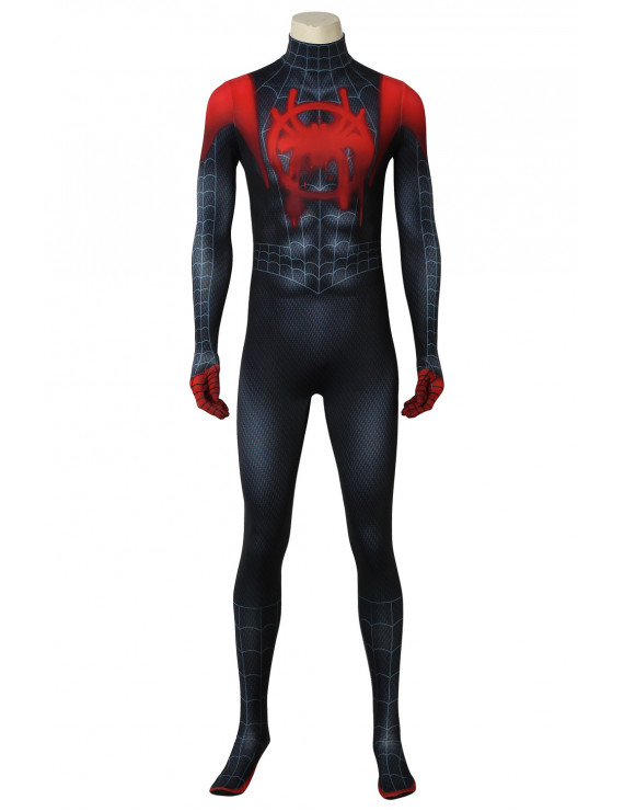 Spider-Man Into the Spider-Verse Miles Morales Marvel Comics Jumpsuit Cosplay Costume