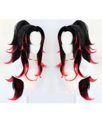 Kimetsu no Yaiba Michikatsu Tsugikuni Kokushibo Role Cosplay Wig