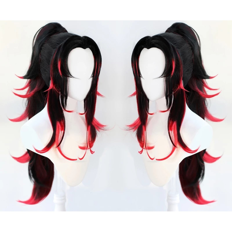 Kimetsu no Yaiba Michikatsu Tsugikuni Kokushibo Role Cosplay Wig ( free
