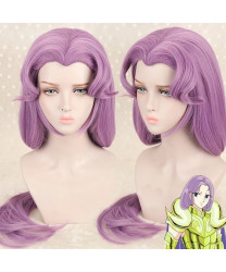 Saint Seiya Aries Mu Role Wig Heat Resistant Fiber Cosplay Wigs