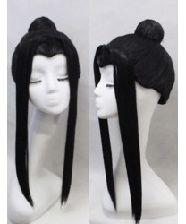 Shippuden Haku Black Role Cosplay Wig 45 cm