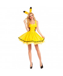 Pocket Monster Pikachu Dress Cosplay Costume