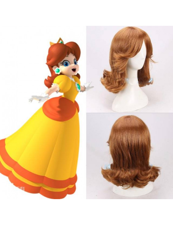 Super Mario Princess Daisy Cosplay Wig