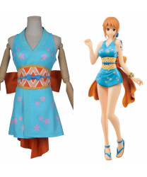 One Piece Nami kimono Full set Cosplay Costume