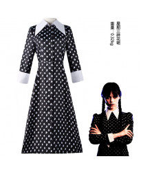 Wednesday Addams Movie  TV Theme Cosplay Costumes Wednesday Dress Outfits flower skirt