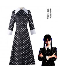 Wednesday Addams Movie  TV Theme Cosplay Costumes Wednesday Dress Outfits flower skirt