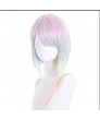 Cyberpunk Edgerunners Lucyna Kushinada Pink gradient blue Cosplay Wig