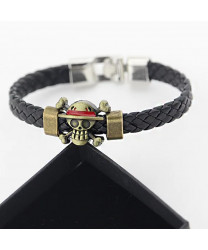 One Piece Luffy Anime Cosplay Accessories  PU Leather Bracelet