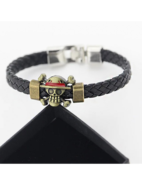 One Piece Luffy Anime Cosplay Accessories  PU Leather Bracelet