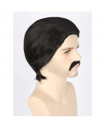 The Addams Family Gomez Addams Cosplay wigs + Moustache