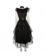 Wednesday Wednesday Addams cosplay costume Gothic Black Movie Lolita Dress