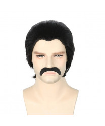The Addams Family Gomez Addams Cosplay wigs + Moustache