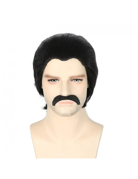 The Addams Family Gomez Addams Cosplay wigs + Moustache