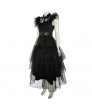 Wednesday Wednesday Addams cosplay costume Gothic Black Movie Lolita Dress