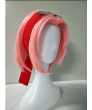 Naruto Haruno Sakura Pink Short Straight Cosplay Wig + headband