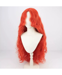 elden ring malenia sexy long wavy Orange Cosplay Wig