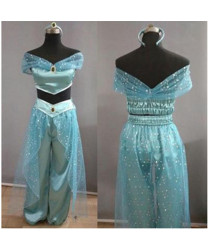 Aladdin Disney Princess Jasmine Adult Cosplay Costume 