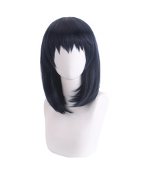 Suzume Munakata Sōta cosplay wig Blue Black Short Bob Wig 36 cm
