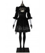 NieR Automata 2B Costume Black Polyester Cosplay Dress