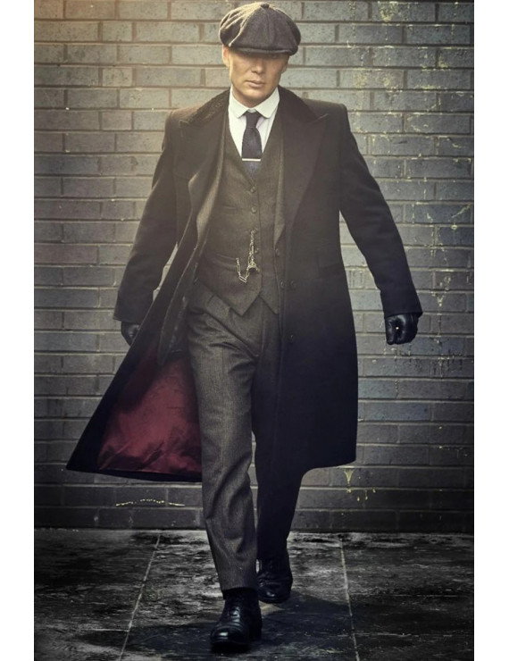 Mens Peaky Blinders Costume Thomas Shelby overcoat