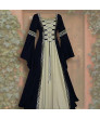 Square collar long sleeves flared sleeves lace long gothic Lolita Dress fashion women's clothing