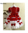 Gothic Lolita Dress Punk Lolita Dress Satin Long Sleeve Knee Length