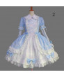 Gothic Lolita Dress Punk Lolita Dress Satin Long Sleeve Knee Length