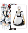 Date A Live Kurumi Tokisaki Black White Maid Cosplay Costume