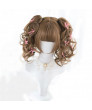 Lolita Wig Double Curved ponytail Cute girl Hairwear Wig + Wig Cap