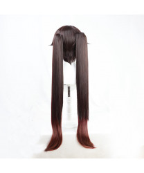 Genshin Impact HuTao Anime Cosplay Wig + Wig Cap