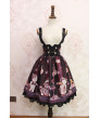 Alice girl original new lolita steam bear gear handle ruffled double-breasted waist strap skirt