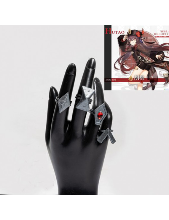 Cosplay Accessories for Genshin Impact HuTao Ring