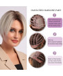 Short Synthetic Lace Wigs for Women Brown to Blonde Ombre Synthetic Wigs