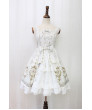 Alice girl original new Lolita angel cross handle lace bow suspender dress