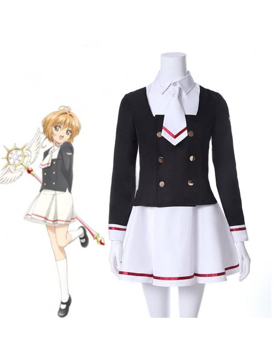 Cardcaptor Sakura Cosplay Costume Sakura Tomoyo Winter School Uniform