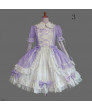 Gothic Lolita Dress Punk Lolita Dress Satin Long Sleeve Knee Length