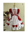 Gothic Lolita Dress Punk Lolita Dress Satin Long Sleeve Knee Length