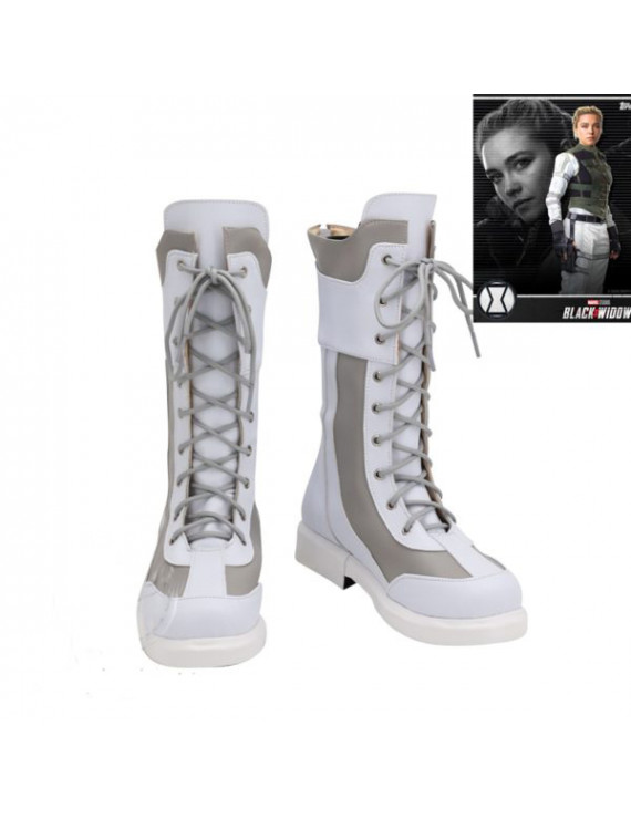 Black Widow Yelena Belova PU Cosplay Shoes