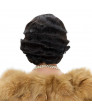 Black Finger Wave Short Curly Synthetic Hair Wig for Women