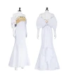 Sailor Moon Tsukino Usagi White Queen Dress Cosplay Costume