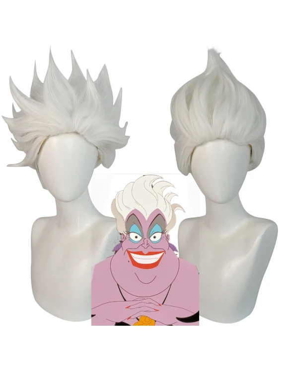 The Little Mermaid Ursula White Short Cosplay Wig
